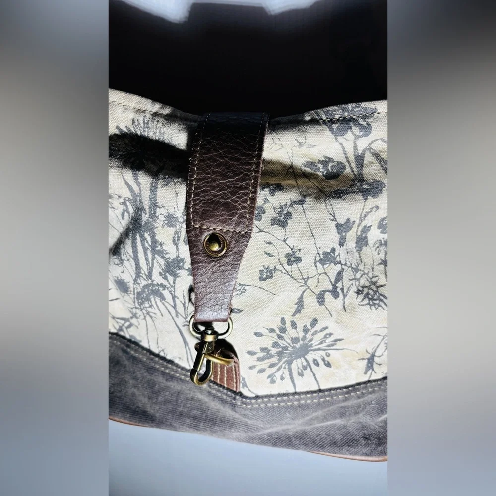 Myra Bag Floral Crossbody with Brown and Black - Picture 2 of 4